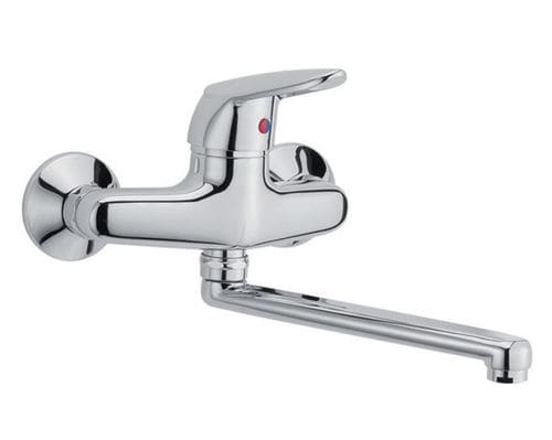 Miscelatore da parete - F3206 - Fima Carlo Frattini - in metallo cromato / da cucina / 2 fori