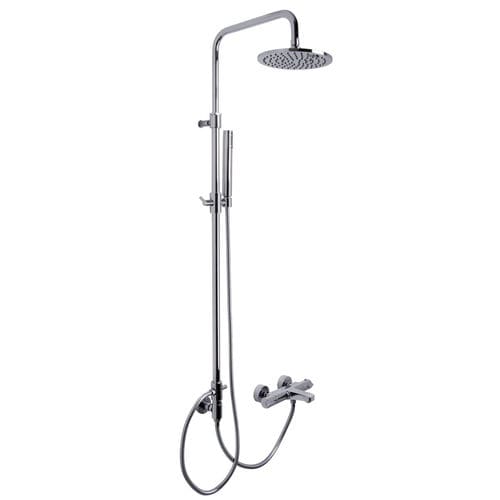 Colonna doccia termostatica - F4084/2 - Fima Carlo Frattini - in ottone / da parete / contemporanea