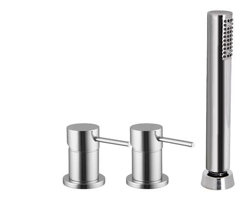 Miscelatore doppio comando per vasca - F3044/1 - Fima Carlo Frattini - da appoggio / in metallo cromato / da bagno