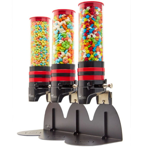 Distributore di topping per gelati da bancone - DCT3-1L (RED) - IDM Ltd. - ad isola / per pasticceria / per bar