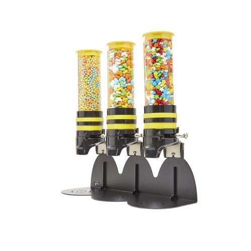 Distributore di topping per gelati da bancone - DCT3-1L (YELLOW) - IDM Ltd. - ad isola / per pasticceria / per bar