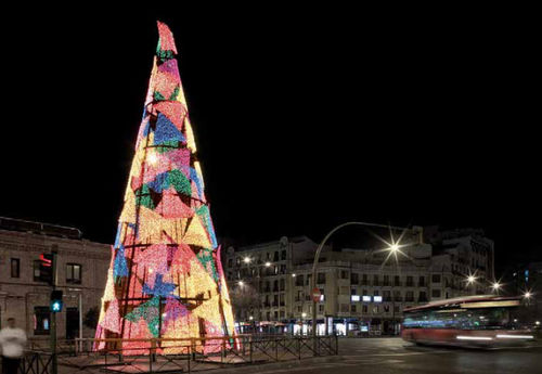 Luce decorativa 3D - SPECIAL CONE SHAPE CHRISTMAS TREES - ILMÉX S.A. - a LED / per spazio pubblico