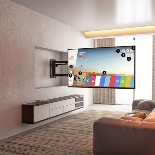 Supporto per TV da parete contemporaneo - ULTIMATE 1000 - Digisonic Srl - orientabile / a motore / in metallo