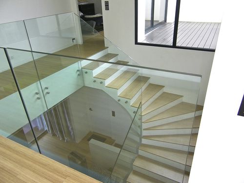 Ringhiera in vetro - GLASSY - Trescalini - a sbarre / da interno / per scala