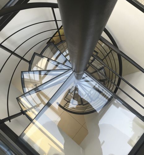 Scala a chiocciola - HELIX  - Trescalini - elicoidale / con gradini in legno / con gradini in acciaio inox