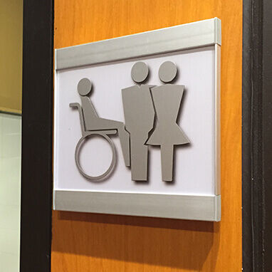 Pittogramma per porte per porta - Vista Square - Vista System - con porte / in alluminio / per corrimano