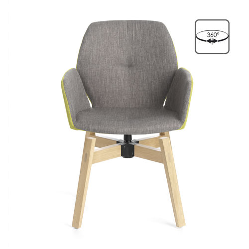 Sedia contemporanea - MOOD#95 PB09 BI   - Mobitec Systems S.A. - da interno / in tessuto / in pelle