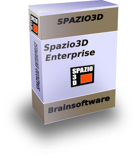 Software di progettazione di interni - SPAZIO3D ENTERPRISE - BRAINSOFTWARE - SPAZIO3D - CAD / per strutture in calcestruzzo / 3D