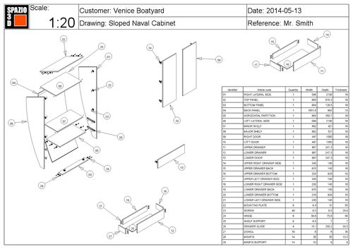 Software di gestione produzione - SPAZIO3D JOINERY 1 - BRAINSOFTWARE - SPAZIO3D - per serramenti