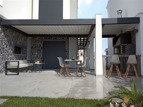 Copertura per pergola con protezione solare - COSPIBIO - COSPICON  SA - in alluminio / per uso residenziale