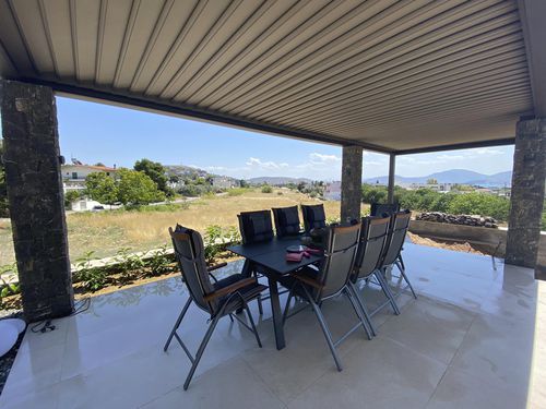 Pergola autoportante - COSPIBIO - COSPICON  SA - in alluminio / a lamelle orientabili / a lamelle frangisole