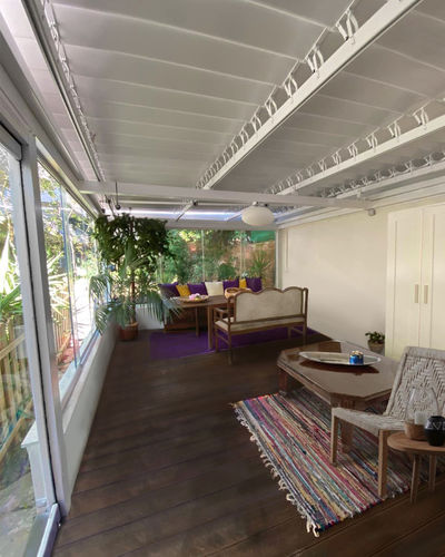 Pergola addossata - COSPICON  SA - in alluminio / in vetro / a lamelle orientabili