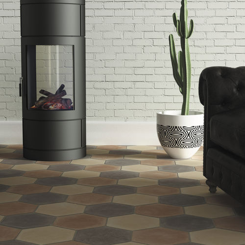 Pavimento in terracotta - TESSUTI - COTTO IMPRUNETA - per esterni / da interno / residenziale