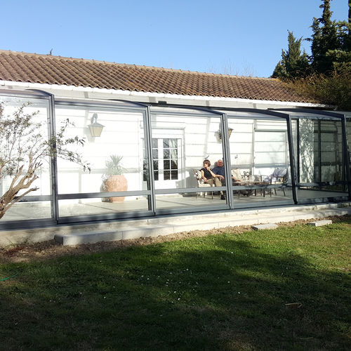 Capanno per giardino in vetro - R-HOME - Azenco Groupe - in alluminio / contemporaneo / per uso residenziale