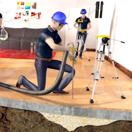 Sistema di iniezione di resina espansiva - SOIL STABILIZATION - GEOSEC - per pavimenti ceduti