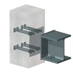 Sistema di ancoraggio di acciaio - HUC  - HALFEN - per opere civili / per rivestimento di facciata / per esterni