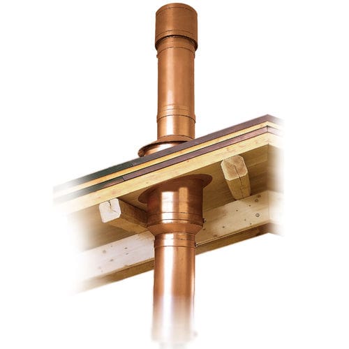 Canna fumaria in acciaio inossidabile - TIMBER ROOF THROUGH SYSTEM - LANDINI - in rame