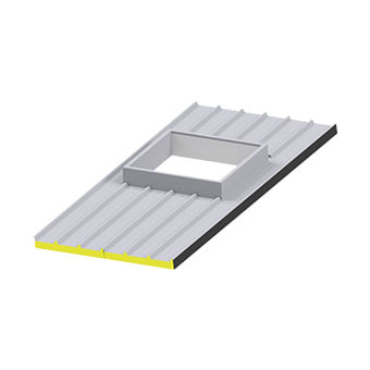Pannello sandwich per tetto - ADJUSTMENT BASE - MONTANA BAUSYSTEME - bifacciale metallico / anima in poliisocianurato PIR