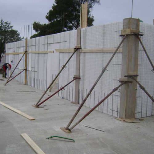 Blocco cassero in polistirene espanso PSE - NIPAP - NIDYON COSTRUZIONI - per muro portante / isolante