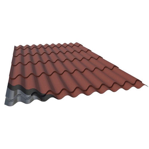 Copertura a falde - CoverTile - ONDULIT ITALIANA - piana / in metallo / aspetto tegola