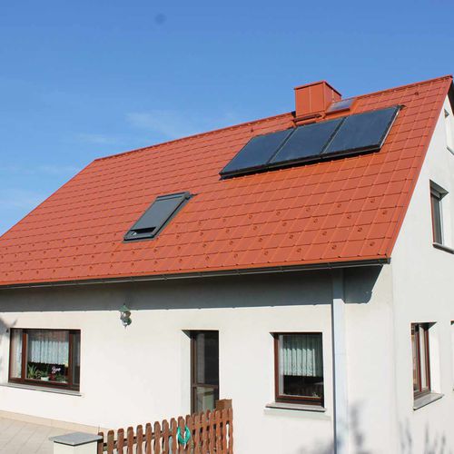 Tegola colorata - PREFA Aluminiumprodukte GmbH - a incastro / piana / in metallo