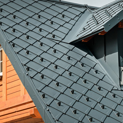 Tegola piana - RHOMBOID - PREFA Aluminiumprodukte GmbH - in alluminio / piccola / rossa