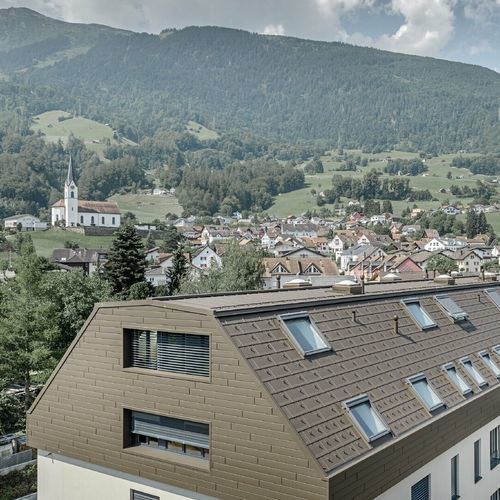 Tegola piana - R.16 - PREFA Aluminiumprodukte GmbH - in alluminio / grande / rossa