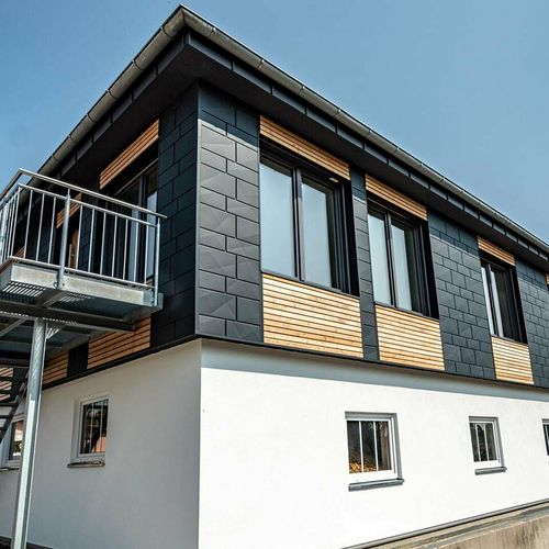 Rivestimento di facciata in pannelli - SIDING.X - PREFA Aluminiumprodukte GmbH - in alluminio / orizzontale / di lunga durata