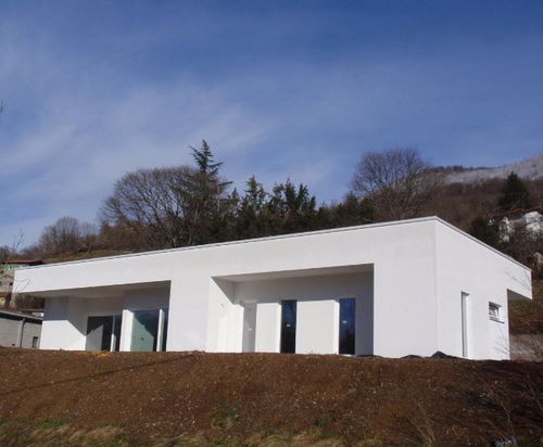 Casa prefabbricata - & RENDERED FACADE - Riko Hiše - ecologica / a risparmio energetico / contemporanea
