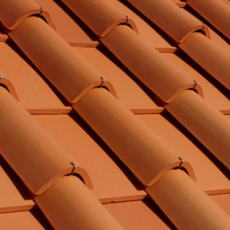 Tegola embrice - CHIANTI - SOLAVA - in terracotta / grande