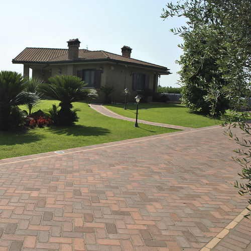 Pavé in terracotta - COTTOBLOC - SOLAVA - da esterno / da giardino / anticato