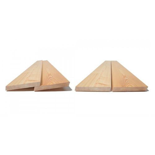 Rivestimento di facciata a doghe - RHOMBUS - Theurl Holz - in legno massiccio / liscio