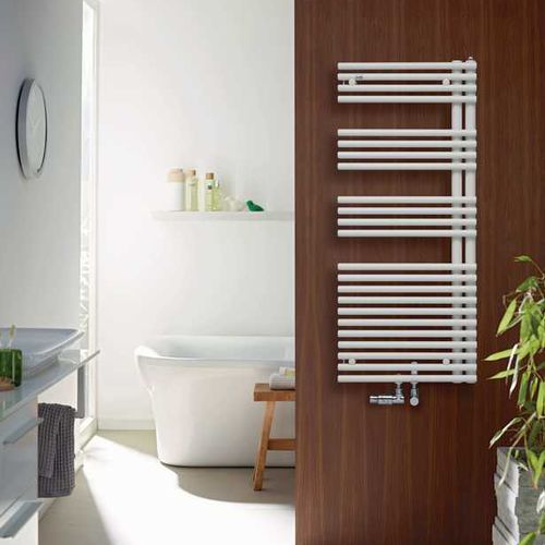 Scaldasalviette elettrico - FORMA ASYM - Zehnder - ad acqua calda / 501 w...750 w / 0...500 w