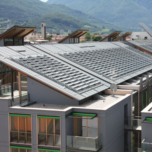 Tetto piano - LE ALBERE SITE, TRENTO - ZINTEK - in rame / in zinco titanio / aspetto metallo