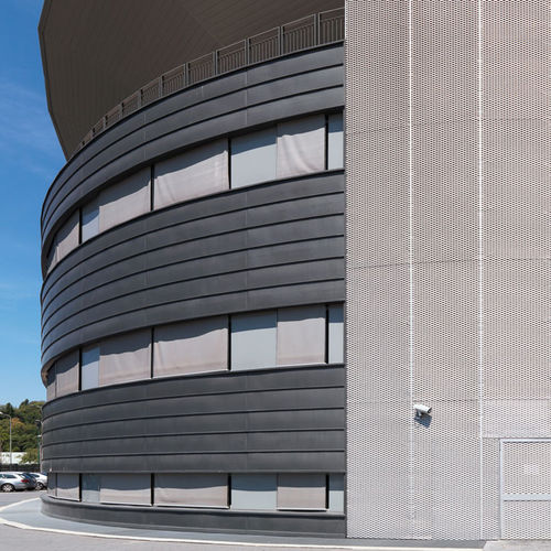Facciata ventilata in rame - WJC WORLD JOIN CENTER, MILAN - ZINTEK - in zinco titanio / in fogli / liscia