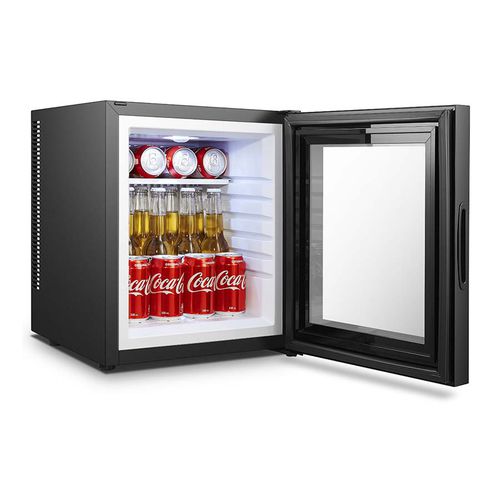 Minibar compatto - NOBLE - OMNITEC SYSTEMS, S.L. - vetrato / con sportello battente / con illuminazione incorporata