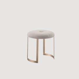 Sgabello contemporaneo - MOON  - HMD Furniture - in tessuto / con supporto in metallo / cantilever