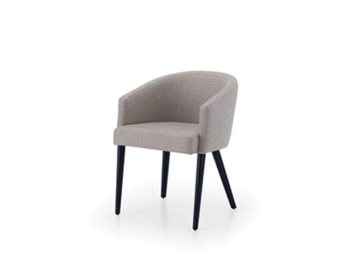 Sedia contemporanea - LILI - HMD Furniture - da interno / in tessuto / in legno massiccio