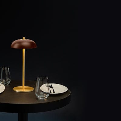 Lampada da tavolo - BOLACHA - HMD Furniture - in metallo / in legno massiccio / contemporanea