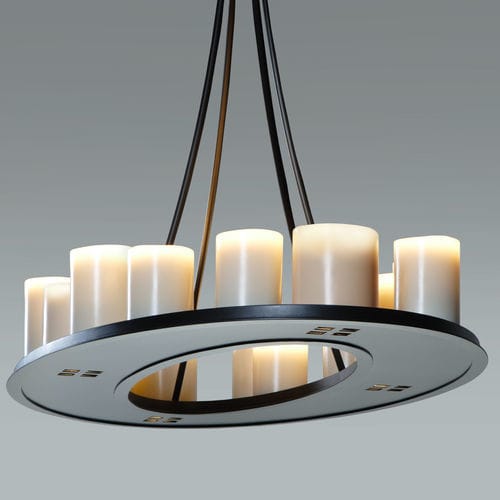 Lampadario contemporaneo - MATH  - Kevin Reilly Collection - in metallo / contract / a candelabro