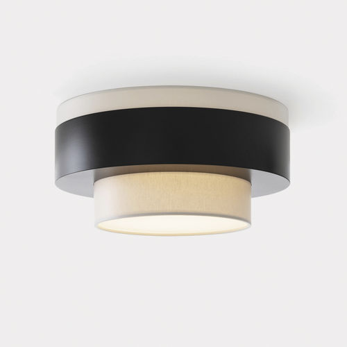 Plafoniera contemporanea - ROLLE - Kevin Reilly Collection - rotonda / in vetro / in metallo