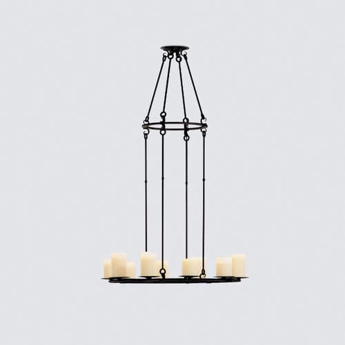 Lampadario contemporaneo - MADIERA - Kevin Reilly Collection - in metallo / contract / a candelabro