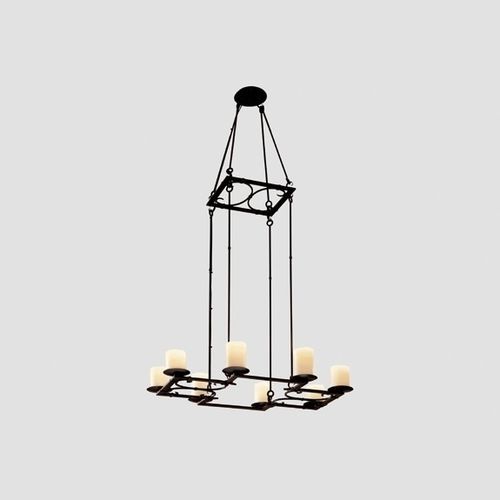 Lampadario classico - BRIDLE - Kevin Reilly Collection - in metallo / da 8 lampadine / contract