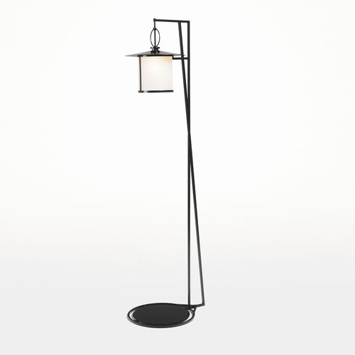Lampada da terra - CERCHIO - Kevin Reilly Collection - in metallo / in vetro smerigliato / contemporanea