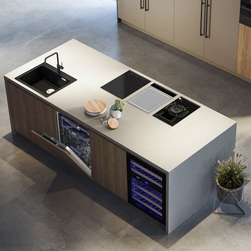 Piano cottura a induzione - by Pando - Pando Integral Cooking - a gas / 6 fuochi / da incasso