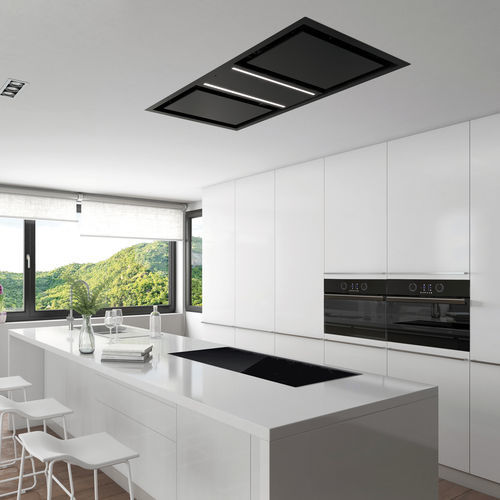 Cappa da soffitto - E-250 by Pando - Pando Integral Cooking - senza canna fumaria / con illuminazione integrata / minimalista