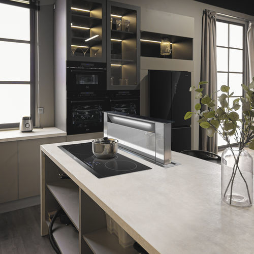 Cappa per piano di lavoro - E-320 by Pando - Pando Integral Cooking - con condotto / sistema AirLink / minimalista