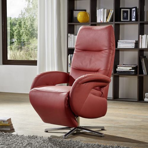 Poltrona relax contemporanea - AMI.RELAX - SEANROYALE - in pelle / in tessuto / in legno massiccio