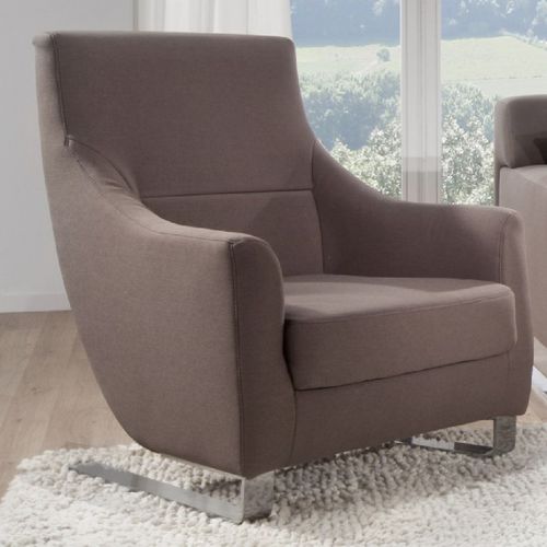 Poltrona contemporanea - BUDDY - SEANROYALE - in pelle / in tessuto / con schienale alto