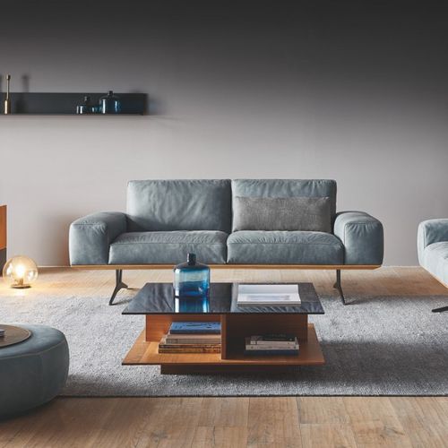 Divano contemporaneo - HONORE.PM - SEANROYALE - in tessuto / in pelle / reclinabile